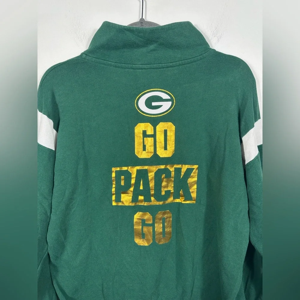 PINK Victoria’s Secret‎ Green Bay Packers Quarter Zip Pullover Women’s Small NFL